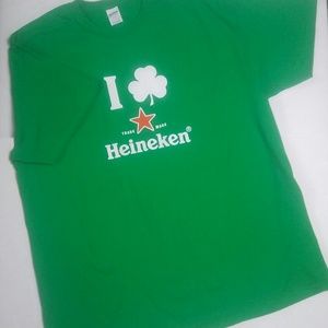 Heineken tee  in green.NWOT